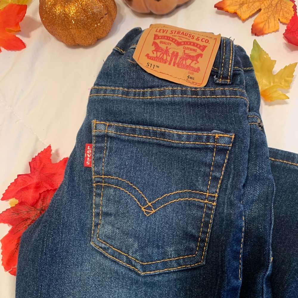 Boys Levi’s 511 Slim Denim Jeans Size 4